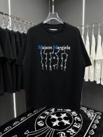メゾンマルジェラ2024新作コピー半袖Tシャツコットンブラック柔らかい花柄ファッション