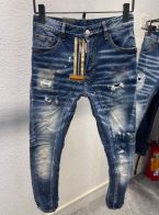 ジーンズ ディースクエアードスーパーコピー デニム ファッション感アップ 美脚 メンズ ブルー