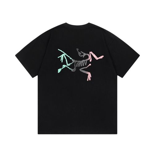 アークテリクス激安通販スーパーコピー半袖Tシャツコットンブラック柔らかい高級花柄