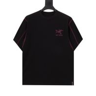 アークテリクス2024新作スーパーコピー半袖Tシャツコットンブラック柔らかい高級花柄