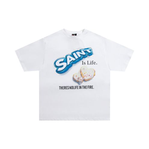 セントマイケルn級品スーパーコピー半袖Tシャツコットンホワイト柔らかい高級花柄