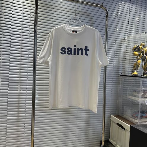 セントマイケル2024新作スーパーコピー半袖Tシャツコットンホワイト柔らかい高級花柄レディースメンズ