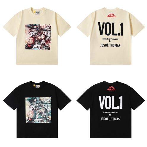 人気定番可愛い ギャラリー t シャツコピー 短袖 Tシャツ シンプル日常 純綿 ファッション 夏服 2色可選