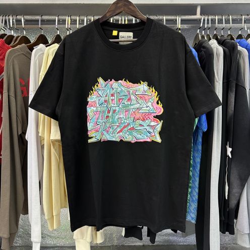 爽やかな gallery dept t シャツ偽物 短袖 Tシャツ シンプル 純綿トップス 2色可選