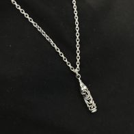クロムハーツネックレス種類激安通販 シルバー 円柱のつるし花ペンダント おしゃれ ファッション シルバー