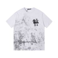 存在感のある クロムハーツtシャツコピースーパーコピー 柔らかい 人気 ゆったり ホワイト