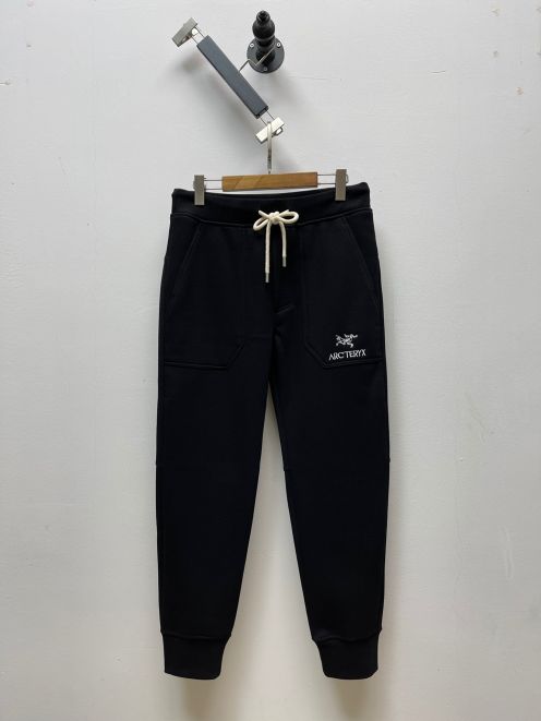 人気定番アークテリクス パンツ コーデ激安通販 人気 柔らかい 純綿 ゆったり カジュアルパンツ 暖かい ブラック