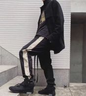 人気商品!フィアオブゴッド 服激安通販 純綿 カジュアルパンツ 柔らかい 男女兼用 ブラック