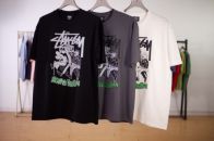 新作ステューシーtシャツ値段ｎ級品 短袖T トップス 純綿 柔らかい 漫画プリント 3色可選