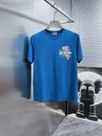 ケンゾー定番人気物スーパーコピー半袖Tシャツコットンブルー柔らかい高級花柄