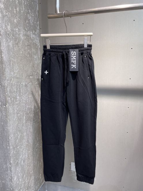 新作入荷格安 SMFKズボン黒コピー 純綿 カジュアル 人気 運動 ランニング ゆったり ブラック