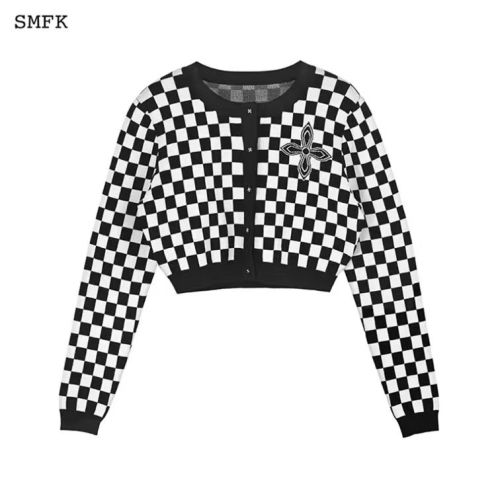 smfk サンダルスーパーコピー アウター ファッション 人気ジャケット レディース 格子模様 ブラック