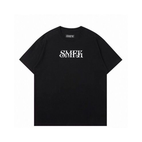 人気定番 smfk通販スーパーコピー 純綿 人気トップス 短袖 十字花 ゆったり ブラック