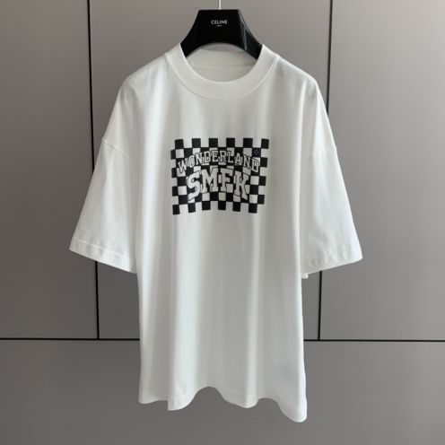 夏 新作登場 smfk ブランドコピー 純綿 人気トップス 短袖 ゆったり 男女兼用 ホワイト
