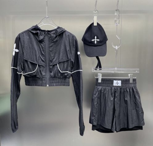 smfk 中国偽物 長袖トップス ショットズボン カジュアルセット 激安品 運動 日焼け止め グレイ