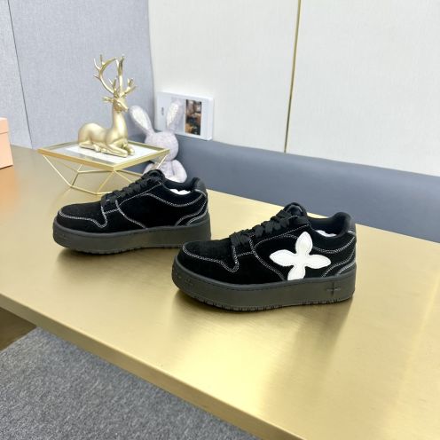SMFK箱根駅伝 シューズコピー レザー スケボーシューズ  通気性いい 人気ファッション ブラック