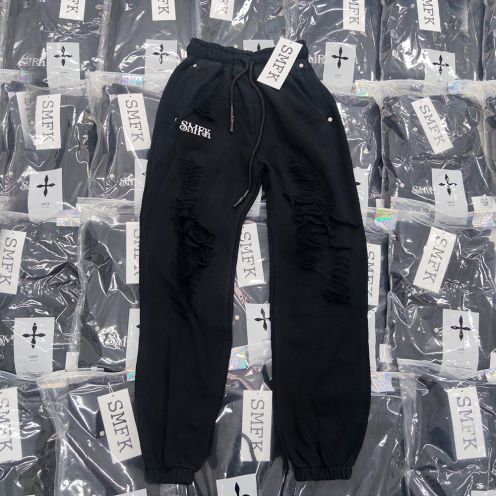 SMFKズボン名前ｎ級品 純綿カジュアルズボン 運動 ランニング 春夏新品 ブラック