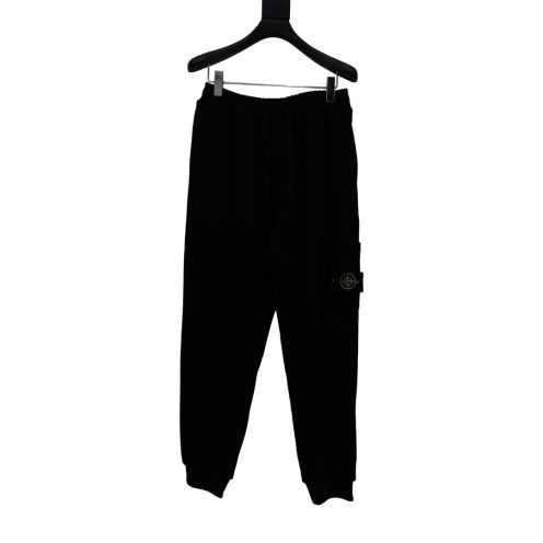  大人気 ストーンアイランド コットンニット激安通販 カジュアルズボン 純綿パンツ 限定品 運動 ブラック