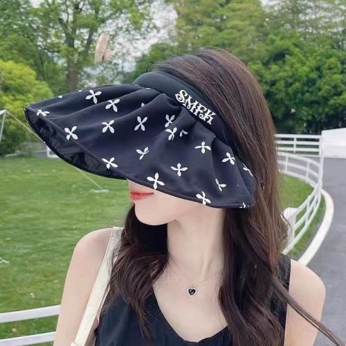 お得100%新品 smfk 中国ｎ級品 速乾通気UVカット帽子 日除け帽子 つば広 夏 キャップ 紫外線対策 ブラック