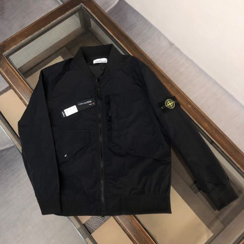 【激安】高級品通販ストーン アイランド アイス ジャケット偽物 トップス 防風 暖かい かっこいい！ブラック