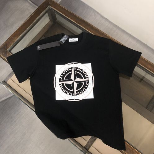 春夏人気定番安い アイランド t シャツｎ級品 日常トップス 品質保証 純綿トップス ゆったり 柔らかい 3色可選 ブラック