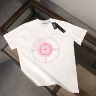 人気定番可愛いストーン アイランド ティー シャツ激安通販 日常トップス 純綿トップス ゆったり 人気販売 2色可選 ホワイト