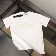 メンズ ストーン アイランド t シャツ偽物 日常トップス 純綿トップス ゆったり 人気販売 短袖 4色可選 ホワイト