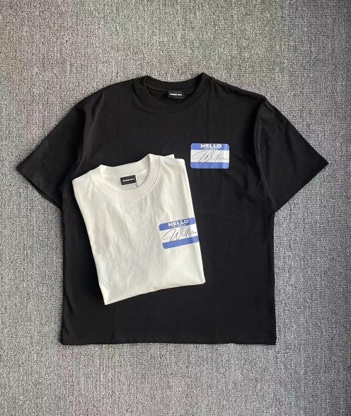 we11done トップウェッセルトン激安通販 人気新品 純綿 ゆったりTシャツ 半袖 シンプル 2色可選