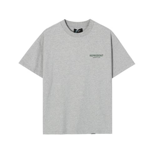 リプレゼントクリスマスプレゼント tシャツ偽物 純綿 トップス 夏新品 ファッション シンプル グレイ