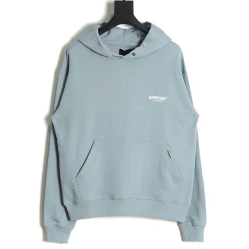 REPRESENT ケリーパーカー激安通販 カジュアル 大販売 トップス 人気 フード付き 純綿 シンプル ブルー