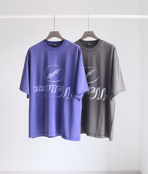 WE11DONE ウェルダントップス激安通販 純綿 人気 Tシャツ 短袖 品質保証安い 柔らかい 2色可選 ブルー