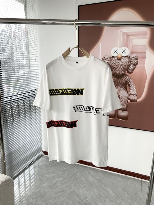 WE11DONE 夏 新作登場 トップウェディングスーパーコピー 純綿 人気 Tシャツ 短袖 ゆったり 柔らかい 2色可選 ホワイト