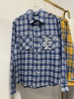 WE11DONE ウェルダン服コピー 格子模様 ファッション 純綿シャツ トップス 2色可選 ブルー