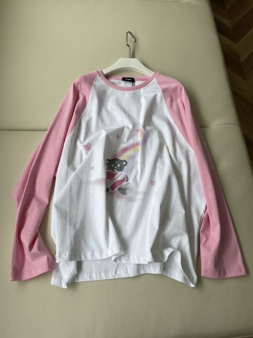 WE11DONE ウェルカムヘル tシャツスーパーコピー 純綿 長袖 トップス 人気もの 青春 シンプル ピンク