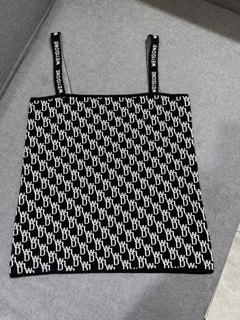 WE11DONE ウエルダン 英語ｎ級品 短袖 Tシャツ セクシー 純綿トップス レディース ジレー ブラック
