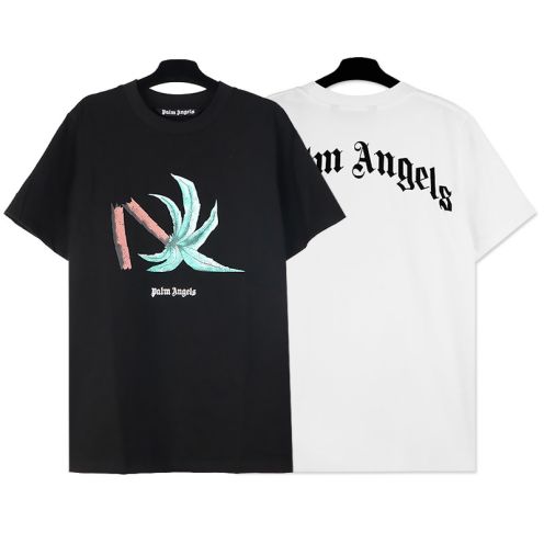 パームエンジェルス服偽物 春夏新作 純綿 トップス tシャツ シンプル 半袖 ゆったり カーディガン メンズ 2色可選