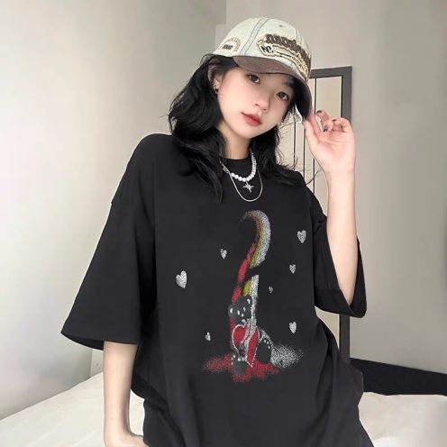 WE11DONE 夏 新作登場 ウェルトップｎ級品 人気 安い 純綿tシャツトップス 熊 男女兼用 2色可選
