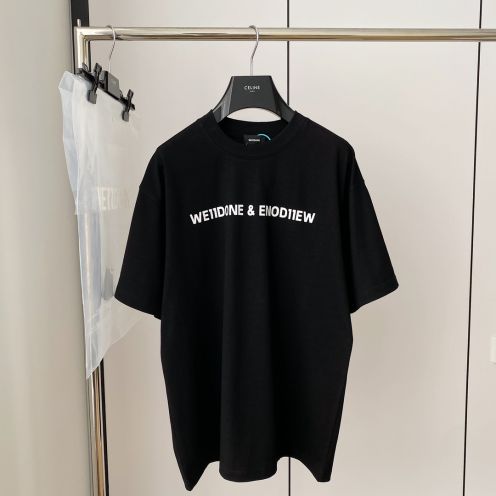 WE11DONE トップウェルスーパーコピー Tシャツ 純綿 丸首 ファッション 人気 2色可選 ブラック