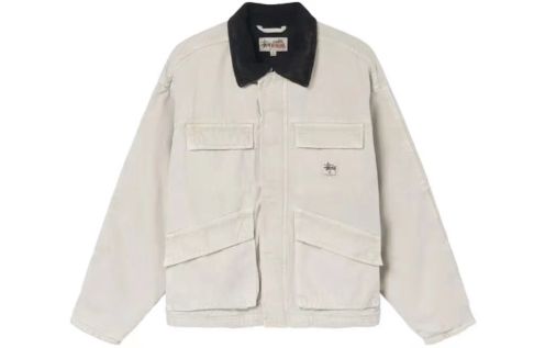 stussy ステューシー セーターコピー ジャケット アウター 襟 青春 ファッション ホワイト