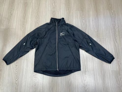 ステューシージャケット偽物 アウター 男女兼用 カジュアル 解きできる 長袖 無袖 ファッション 便利 ブラック