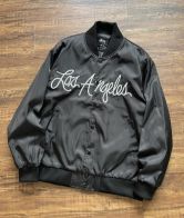 ステューシー アウター偽物 アウター 野球服 文字刺繍 ファッション ランニング 運動 ファッション ブラック