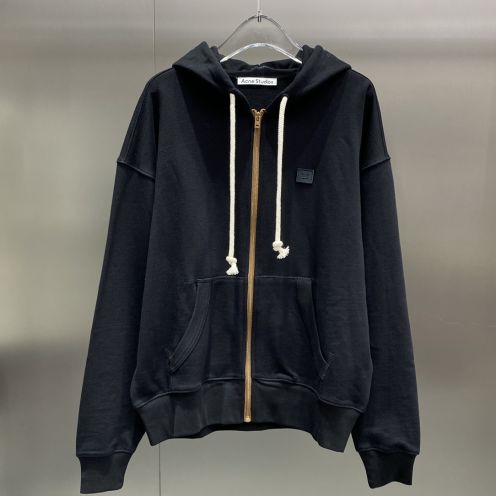 アクネストゥディオズ パーカー メンズｎ級品 純綿 フード付き ランニング トップス 柔らかい 男女兼用 カジュアル ブラック