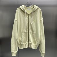 アクネステュディオス パーカー激安通販 純綿 フード付き ランニング トップス 柔らかい 男女兼用 カジュアル 薄いイエロー