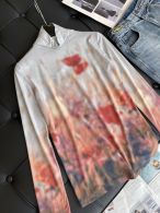 [新季度]アクネストゥディオズスーパーコピー 純綿 Tシャツ 長袖 大人気 柔らかい ハイネック プリント ホワイト