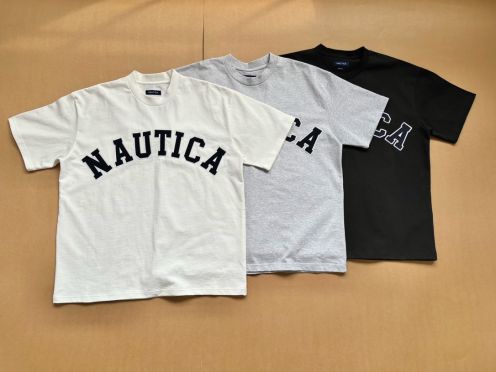【激安】高級品通販 ノーティカ tシャツ コーデｎ級品 純綿 トップス 短袖 Tシャツ ファッション ロゴ刺繍 男女兼用 3色可選