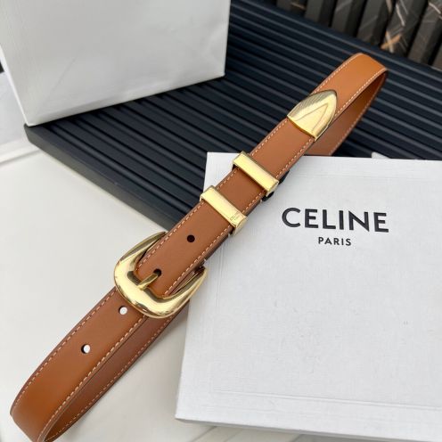 HOT100%新品セリーヌベルトスーパーコピー　WESTERN Mサイズのスムースレザーベルト
