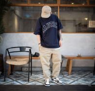 NEW夏の ノーティカとは偽物 純綿 トップス 半袖Tシャツ シンプル 人気販売 ファッション 文字刺繍 ブラック
