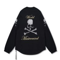 新作到着!! マスターマインド エイプコピー 純綿 Tシャツ トップス 長袖 髑髏プリント 限定 ファッション ブラック
