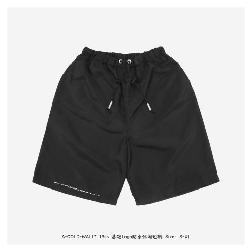ACOLDWALL アコールドウォールズボンスーパーコピー プリント 防水 カジュアルパンツ 夏服 爽やか ブラック