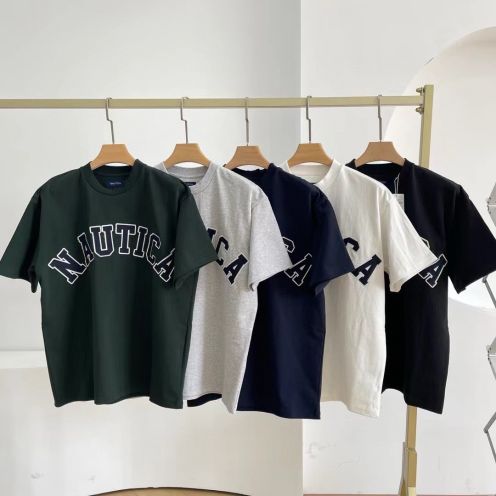 お得100%新品 ノーティカ インスタ激安通販 春夏新品 半袖tシャツ 純綿 トップス シンプル 柔らかい 5色可選